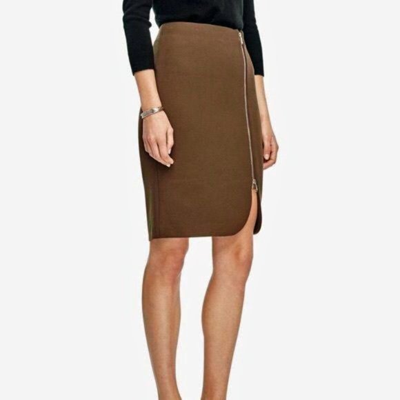 Ann Taylor Dresses & Skirts - Ann Taylor Olive/Brown Pencil Skirt. 4